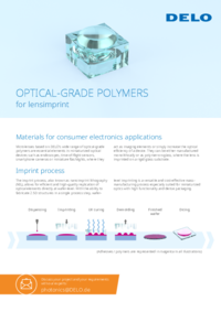 Optical-Grade Polymers for Lensimprint