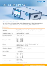 DELOLUXパイロットAxT技術データ