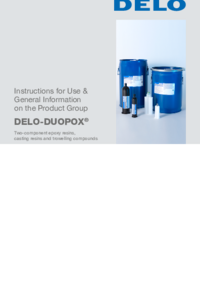 DELO-DUOPOX® room temperature curing DELO-DUOPOX Instructions for Use & General Information on the Product Group