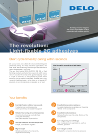 Light-fixable 2C adhesives