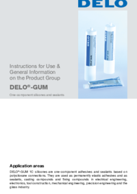 DELO-GUM Instructions for Use & General Information on the Product Group