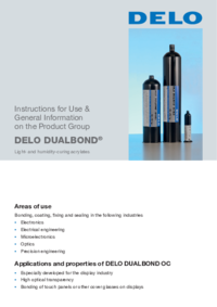 DELO DUALBOND acrylates DELO DUALBOND acrylates