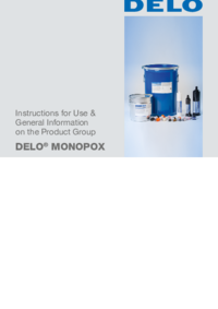 DELO MONOPOX Instructions for Use & General Information on the Product