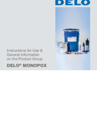 DELO MONOPOX Instructions for Use & General Information on the Product