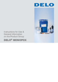 DELO MONOPOX Instructions for Use & General Information on the Product