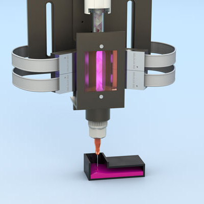 Activation on the Flow: Dispensing and Curing in one step